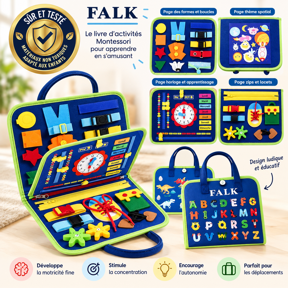 Le livre d'activités Montessori-FALK